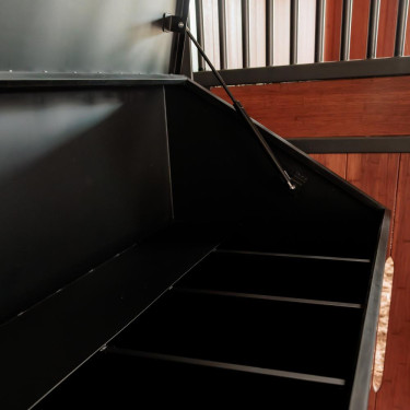 Bac à aliments en aluminium Grooming Deluxe by Kentucky sur roues Noir