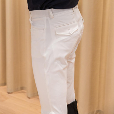 Pantalon d'équitation Kentucky Mexico full grip homme Blanc