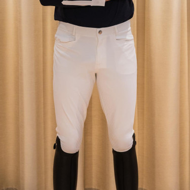 Pantalon d'équitation Kentucky Mexico full grip homme Blanc
