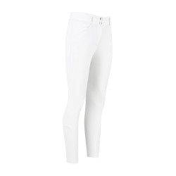 Pantalon d'équitation Kentucky Miami grip genoux femme Blanc