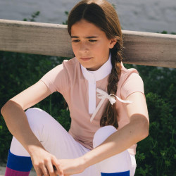 Polo de concours Kentucky Tokyo manches courtes fille Vieux rose Polo de concours Kentucky Tokyo manches courtes fille Vieux rose