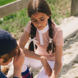Polo de concours Kentucky Tokyo manches courtes fille Vieux rose Polo de concours Kentucky Tokyo manches courtes fille Vieux rose