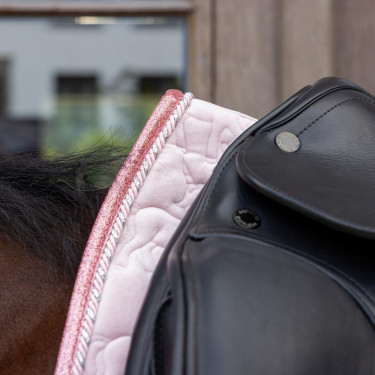 Tapis de selle Kentucky Licorne Pailleté Rose pâle