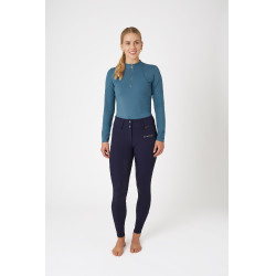 Pantalon fond peau silicone Tiffany B Vertigo femme Bleu marine foncé