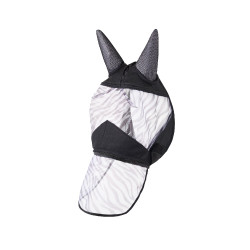 Masque anti-mouches Zebra Horze Noir Masque anti-mouches Zebra Horze Noir
