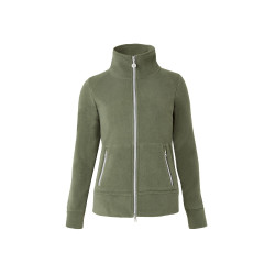 Veste d'équitation polaire Horze Ellie femme Vert scarabée