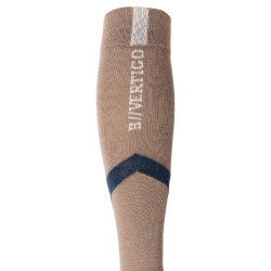 Chaussettes B Vertigo fonctionnelles en mélange de laine Layne Brun boue Beige