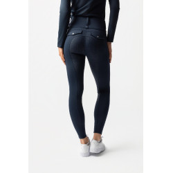 Legging thermique hybride Horze Anya full grip Blueberry Bleu