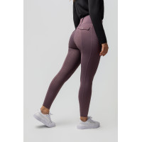 Legging thermique hybride Horze Anya full grip Violet silex Legging thermique hybride Horze Anya full grip Violet silex