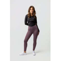 Legging thermique hybride Horze Anya full grip Violet silex Legging thermique hybride Horze Anya full grip Violet silex