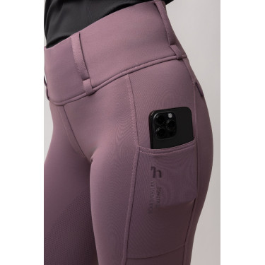 Legging thermique hybride Horze Anya full grip Violet silex Legging thermique hybride Horze Anya full grip Violet silex