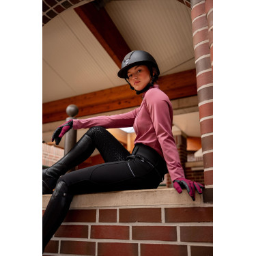 Pantalon d'équitation Corinne Thermo Horze full grip Noir