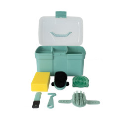 Boîte et brosses de pansage Horze enfant Wazabi Boîte et brosses de pansage Horze enfant Wazabi
