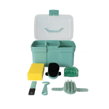 Boîte et brosses de pansage Horze enfant Wazabi Boîte et brosses de pansage Horze enfant Wazabi