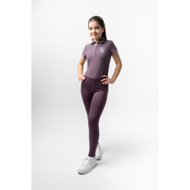 Legging Horze Dea enfant Prune noir Violet