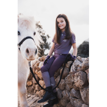 Legging Horze Dea enfant Prune noir Violet