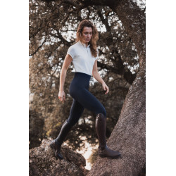 Legging Scrunch Horze Nessa full grip sans coutures Ouverture Bleu marine
