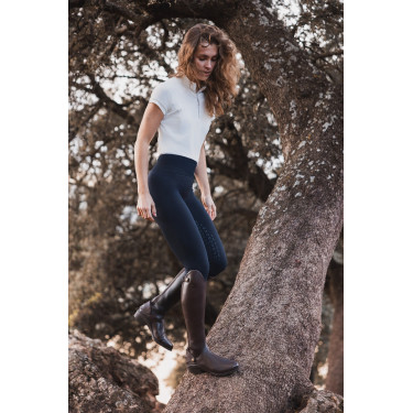 Legging Scrunch Horze Nessa full grip sans coutures Ouverture Bleu marine