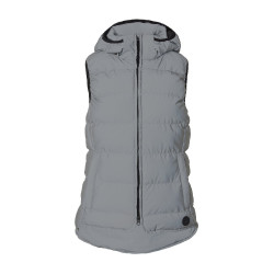 Doudoune sans manches matelassée Horze réfléchissante femme Argent réfléchissant