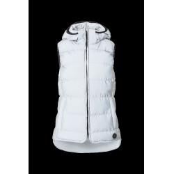 Doudoune sans manches matelassée Horze réfléchissante femme Argent réfléchissant