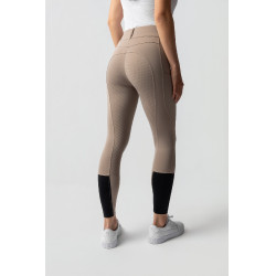Pantalon d'équitation Horze Evelyn fond intégral femme Taupe simple Beige Pantalon d'équitation Horze Evelyn fond intégral femme Taupe simple Beige