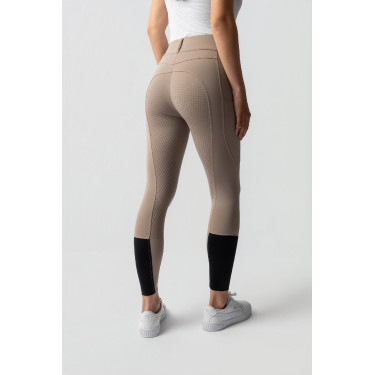 Pantalon d'équitation Horze Evelyn fond intégral femme Taupe simple Beige Pantalon d'équitation Horze Evelyn fond intégral femme Taupe simple Beige