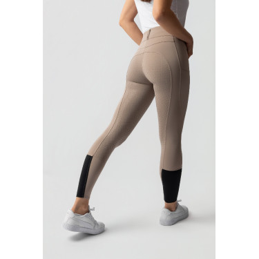 Pantalon d'équitation Horze Evelyn fond intégral femme Taupe simple Beige Pantalon d'équitation Horze Evelyn fond intégral femme Taupe simple Beige