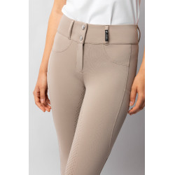 Pantalon d'équitation Horze Evelyn fond intégral femme Taupe simple Beige Pantalon d'équitation Horze Evelyn fond intégral femme Taupe simple Beige