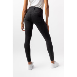 Pantalon Horze Carolyn denim fullgrip femme Noir Pantalon Horze Carolyn denim fullgrip femme Noir