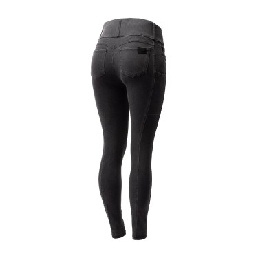 Pantalon Horze Carolyn denim fullgrip femme Noir Pantalon Horze Carolyn denim fullgrip femme Noir