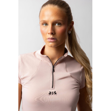 T-shirt d'entraînement B Vertigo Joelle manches courtes femme Sepia rose