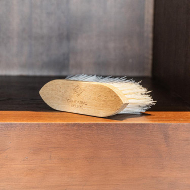 Brosse dure Wooden classic medium Grooming Deluxe Naturel Marron