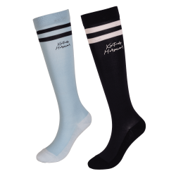 Chaussettes Stripes lot de 2 Kentucky Bleu marine / bleu clair Chaussettes Stripes lot de 2 Kentucky Bleu marine / bleu clair