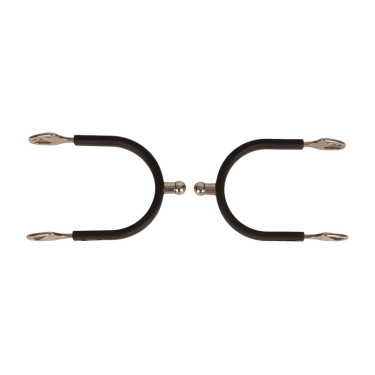 Eperons en boule acier avec caoutchouc Velari Acier Inoxydable