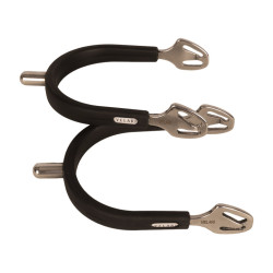 Eperons ronds en acier avec caoutchouc Velari Acier Inoxydable