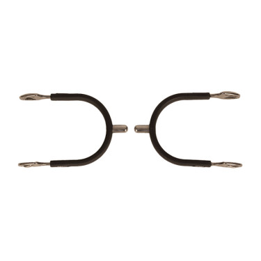 Eperons ronds en acier avec caoutchouc Velari Acier Inoxydable