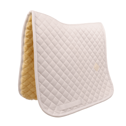 Tapis de selle en mouton Skin Friendly Diamond Dressage Kentucky Blanc