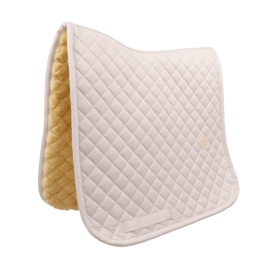 Tapis de selle en mouton Skin Friendly Diamond Dressage Kentucky Blanc