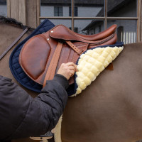 Tapis de selle en mouton Skin Friendly Diamond Jumping Kentucky Marine Bleu marine Tapis de selle en mouton Skin Friendly Diamond Jumping Kentucky Marine Bleu marine
