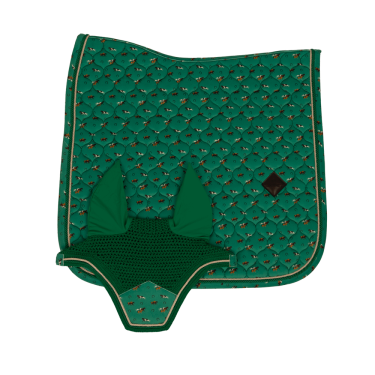 Tapis de Selle Velvet Horse Printing Dressage Kentucky Vert