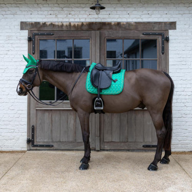 Tapis de Selle Velvet Horse Printing Dressage Kentucky Vert