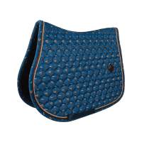 Tapis de Selle Velvet Horse Printing Jumping Kentucky Marine Bleu marine