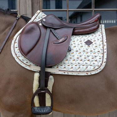 Tapis de Selle Velvet Horse Printing Jumping Kentucky