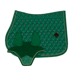 Tapis de Selle Velvet Horse Printing Jumping Kentucky Vert