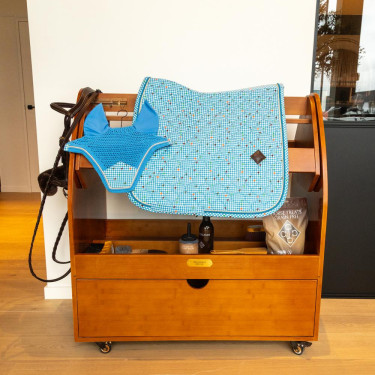 Tapis de Selle Velvet Pied-de-Poule Dressage Kentucky Tapis de Selle Velvet Pied-de-Poule Dressage Kentucky