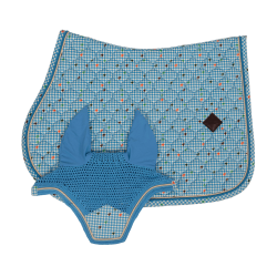 Tapis de Selle Velvet Pied-de-Poule Jumping Kentucky