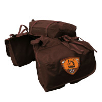 Sacoche triple randonnée Tattini trek cordura Marron