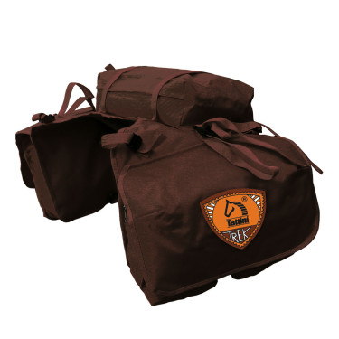 Sacoche triple randonnée Tattini trek cordura Marron