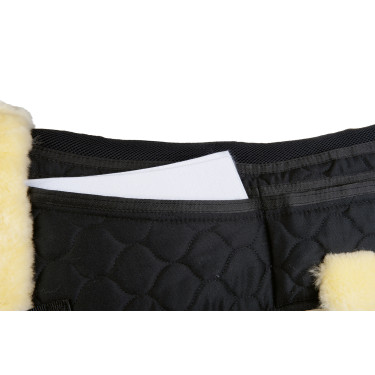 Amortisseur mouton véritable Style HKM Nature Beige