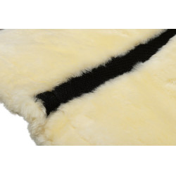 Amortisseur mouton véritable Style HKM Nature Beige